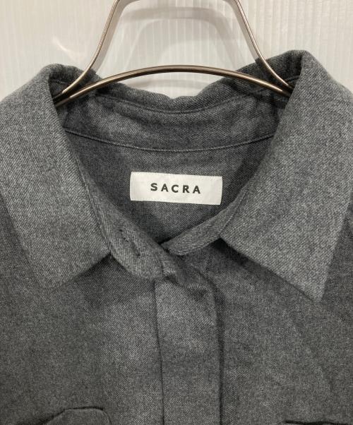 SACRA（サクラ）SACRA (サクラ) シャツワンピース グレー サイズ:38の古着・服飾アイテム