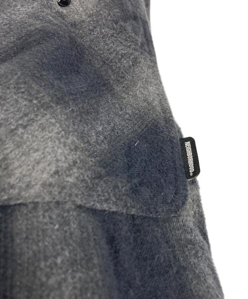 NEIGHBORHOOD（ネイバーフッド）NEIGHBORHOOD (ネイバーフッド) WIND AND SEA (ウィンダンシー) OMBRE CHECK SHIRT グレー サイズ:Lの古着・服飾アイテム