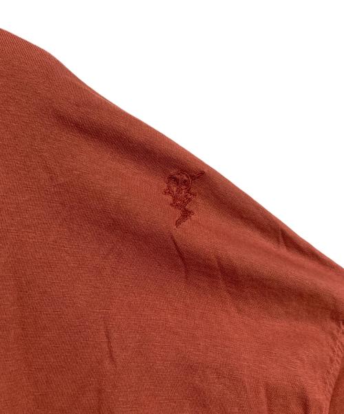 DIESEL（ディーゼル）DIESEL (ディーゼル) 刺繍ロングスリーブカットソー ブラウン サイズ:XSの古着・服飾アイテム