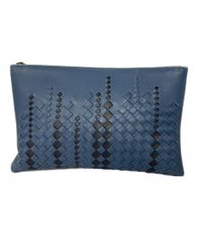 BOTTEGA VENETA（ボッテガベネタ）の古着「クラッチバッグ」｜ネイビー