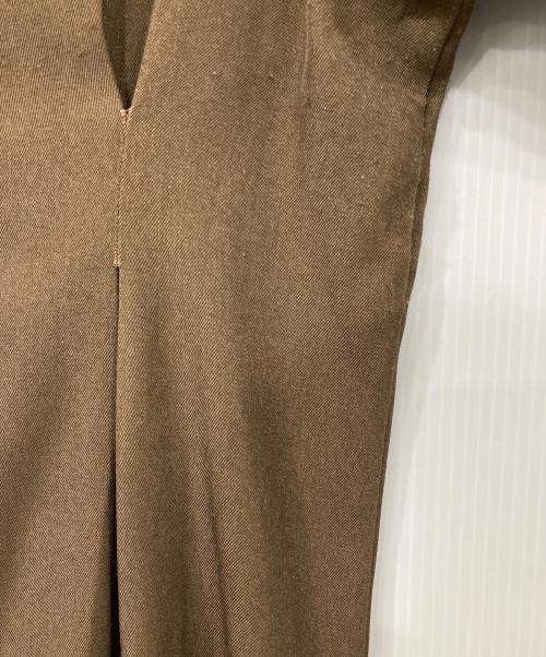 sachat（サーシャ）sachat (サーシャ) フリルベルト付ワンピース ブラウン×ベージュ サイズ:1の古着・服飾アイテム
