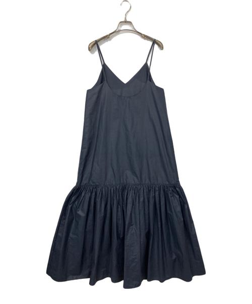 MACPHEE（マカフィー）MACPHEE (マカフィー) クリスピータフタ キャミソールワンピース ネイビー サイズ:36の古着・服飾アイテム