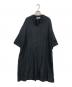 ebure（エブール）の古着「テンセルリネン ウエストマークシャツワンピース」｜ブラック
