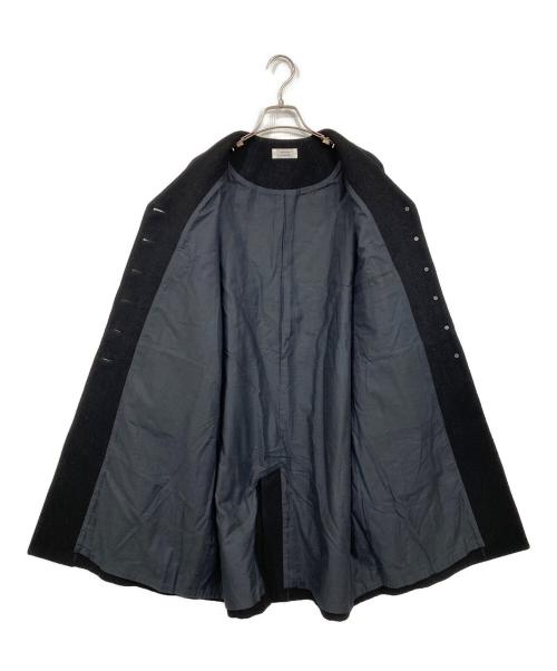 atelier naruse（アトリエナルセ）atelier naruse (アトリエナルセ) melton wool cocoon coat ブラック サイズ:Fの古着・服飾アイテム