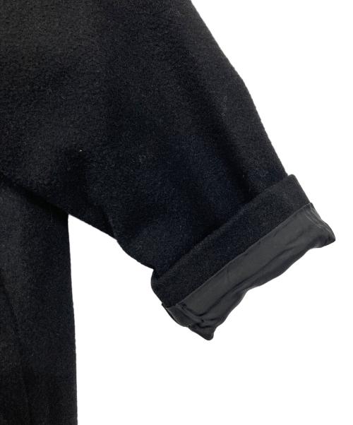 atelier naruse（アトリエナルセ）atelier naruse (アトリエナルセ) melton wool cocoon coat ブラック サイズ:Fの古着・服飾アイテム