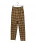 MaxMara (マックスマーラ) チェックパンツ ベージュ サイズ:40：4000円