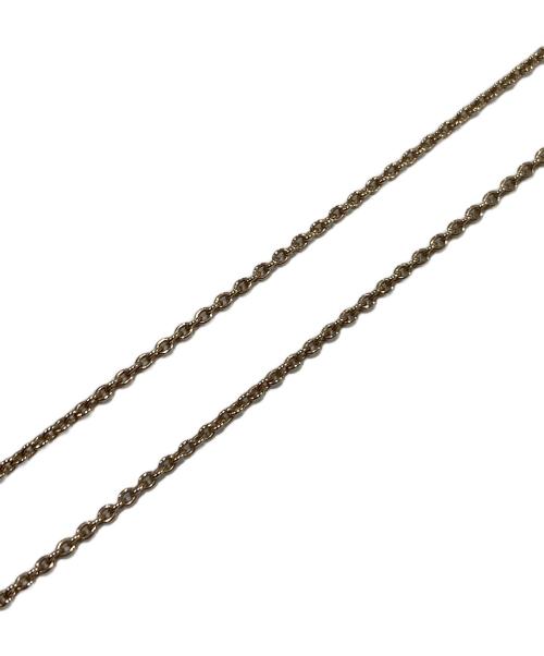 Dior（ディオール）DIOR (ディオール) clair D Luneラインストーンロゴネックレス ゴールドの古着・服飾アイテム