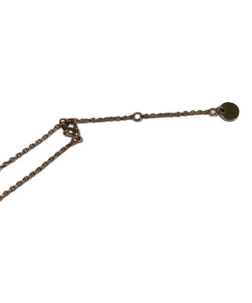 Dior（ディオール）DIOR (ディオール) clair D Luneラインストーンロゴネックレス ゴールドの古着・服飾アイテム