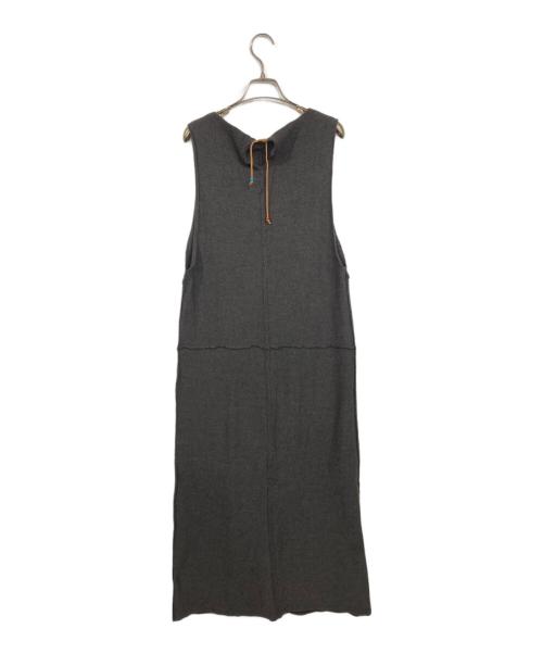 45R（フォーティファイブ・アール）45R (フォーティファイブ・アール) ウールノースリーブワンピース グレー サイズ:1の古着・服飾アイテム