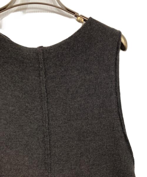 45R（フォーティファイブ・アール）45R (フォーティファイブ・アール) ウールノースリーブワンピース グレー サイズ:1の古着・服飾アイテム