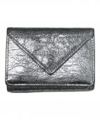BALENCIAGAバレンシアガ）の古着「ペーパーミニウォレット」｜シルバー