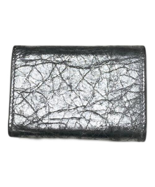 BALENCIAGA（バレンシアガ）BALENCIAGA (バレンシアガ) ペーパーミニウォレット シルバーの古着・服飾アイテム