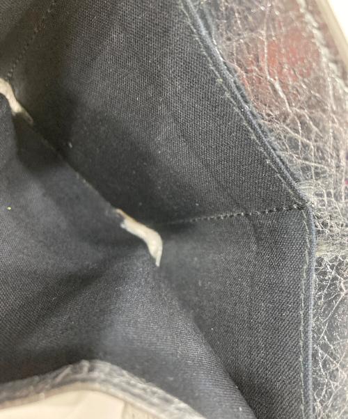 BALENCIAGA（バレンシアガ）BALENCIAGA (バレンシアガ) ペーパーミニウォレット シルバーの古着・服飾アイテム