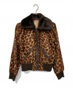 Yves Saint Laurent Rive Gaucheイヴ・サンローラン リヴ・ゴーシュ）の古着「ヴィンテージレオパードジャケット」｜ブラウン