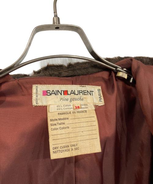 Yves Saint Laurent Rive Gauche（イヴ・サンローラン リヴ・ゴーシュ）Yves Saint Laurent Rive Gauche (イヴ・サンローラン リヴ・ゴーシュ) ヴィンテージレオパードジャケット ブラウン サイズ:38の古着・服飾アイテム