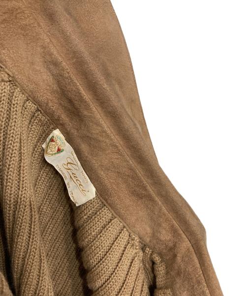 GUCCI（グッチ）GUCCI (グッチ) ヴィンテージニットポロシャツ ベージュ サイズ:50の古着・服飾アイテム