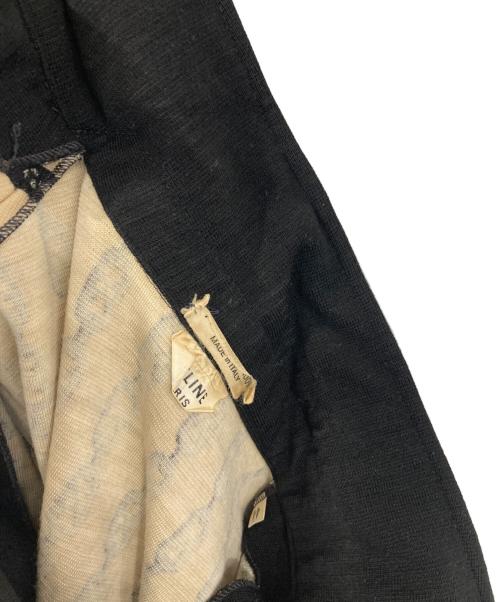 CELINE（セリーヌ）CELINE (セリーヌ) ヴィンテージニットシャツ ベージュ×ブラック サイズ:44の古着・服飾アイテム