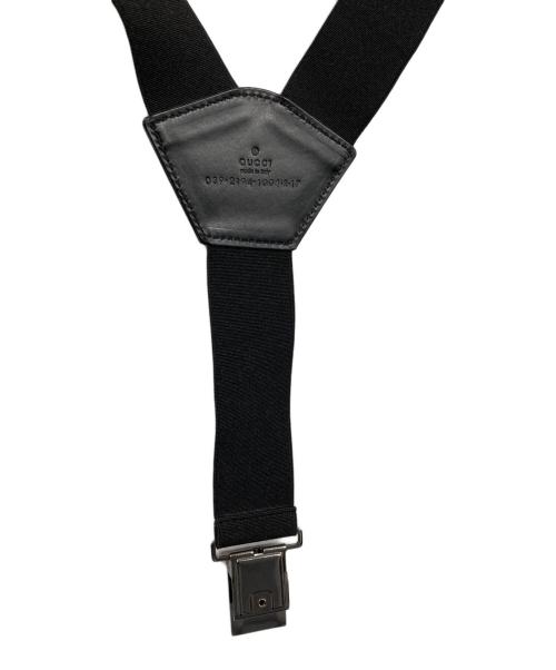 GUCCI（グッチ）GUCCI (グッチ) サスペンダー ブラックの古着・服飾アイテム