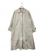 LOISIRロワズィール）の古着「グランジコットンポプリンステンカラーコート」｜ベージュ