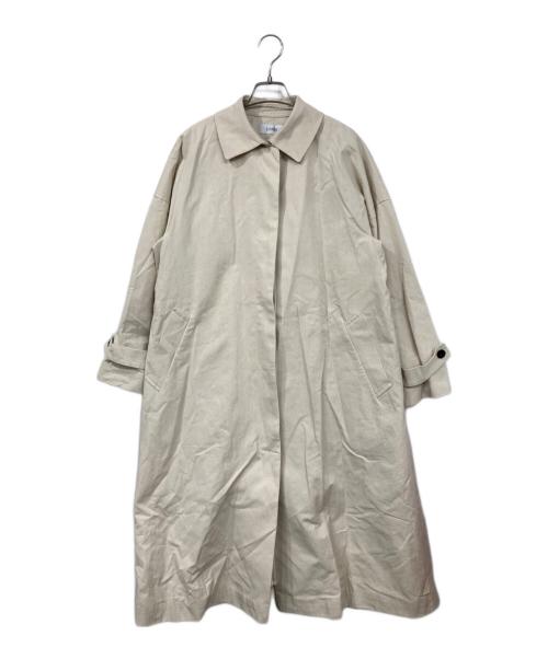 LOISIR（ロワズィール）LOISIR (ロワズィール) グランジコットンポプリンステンカラーコート ベージュ サイズ:表記無しの古着・服飾アイテム