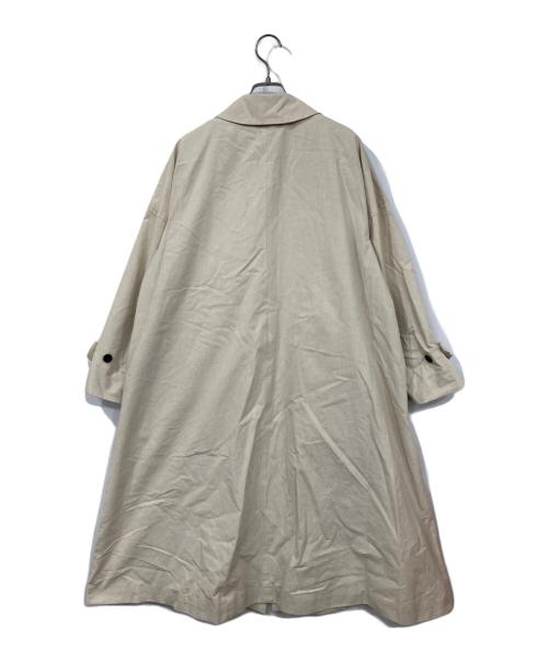 LOISIR（ロワズィール）LOISIR (ロワズィール) グランジコットンポプリンステンカラーコート ベージュ サイズ:表記無しの古着・服飾アイテム