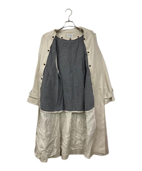 LOISIR（ロワズィール）LOISIR (ロワズィール) グランジコットンポプリンステンカラーコート ベージュ サイズ:表記無しの古着・服飾アイテム