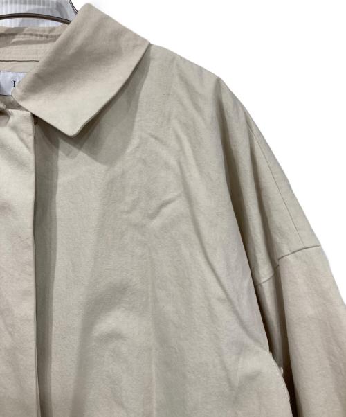 LOISIR（ロワズィール）LOISIR (ロワズィール) グランジコットンポプリンステンカラーコート ベージュ サイズ:表記無しの古着・服飾アイテム