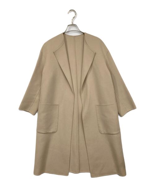 23区（ニジュウサンク）23区 (ニジュウサンク) ウールカシミヤリバーコート ベージュ サイズ:30の古着・服飾アイテム