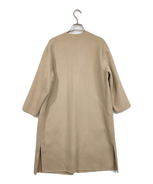 23区（ニジュウサンク）23区 (ニジュウサンク) ウールカシミヤリバーコート ベージュ サイズ:30の古着・服飾アイテム