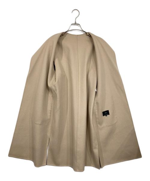 23区（ニジュウサンク）23区 (ニジュウサンク) ウールカシミヤリバーコート ベージュ サイズ:30の古着・服飾アイテム