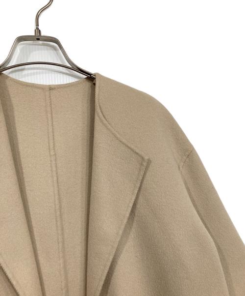 23区（ニジュウサンク）23区 (ニジュウサンク) ウールカシミヤリバーコート ベージュ サイズ:30の古着・服飾アイテム