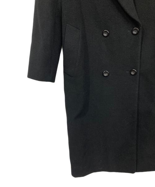 Burberry's（バーバリー）Burberry's (バーバリーズ) カシミヤブレンドチェスターコート ブラック サイズ:9ARの古着・服飾アイテム