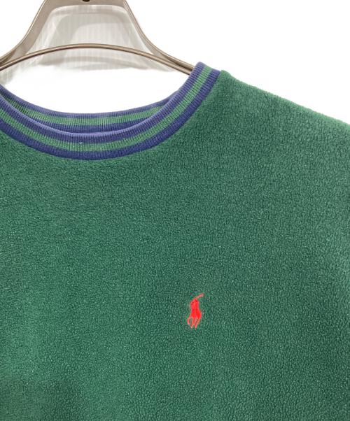 POLO RALPH LAUREN（ポロ・ラルフローレン）POLO RALPH LAUREN (ポロ・ラルフローレン) フリーススウェット グリーン サイズ:XLの古着・服飾アイテム