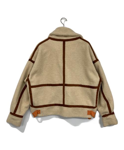 LQUARTET（エルカルテット）LQUARTET (エルカルテット) ボアジャケット ベージュ サイズ:Mの古着・服飾アイテム