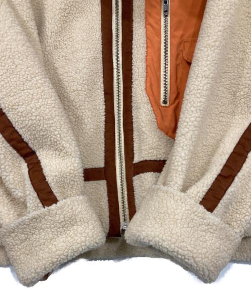 LQUARTET（エルカルテット）LQUARTET (エルカルテット) ボアジャケット ベージュ サイズ:Mの古着・服飾アイテム