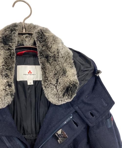 PEUTEREY（ピューテリー）PEUTEREY (ピューテリー) ウールダウンジャケット/ハリケーン ネイビー サイズ:46の古着・服飾アイテム