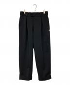 CAHLUMNカウラム）の古着「Polyester 1 Tuck Slacks Pant」｜ブラック
