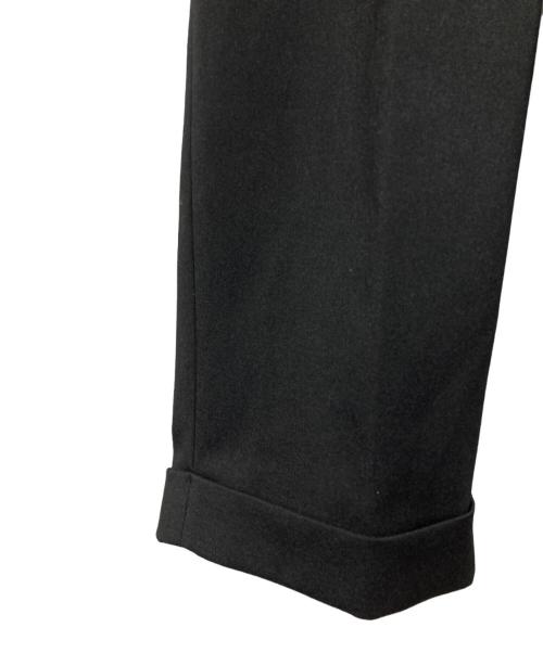 CAHLUMN（カウラム）CAHLUMN (カウラム) Polyester 1 Tuck Slacks Pant ブラック サイズ:Lの古着・服飾アイテム