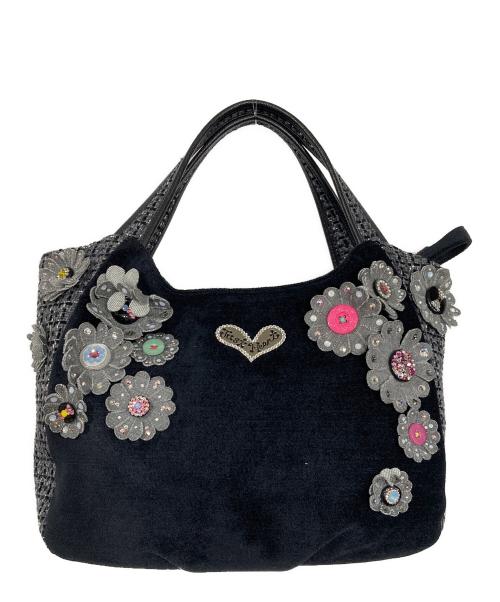 Think Bee!（シンクビー!）Think Bee! (シンクビー!) マルガリータハンドバッグ ブラック×グレーの古着・服飾アイテム