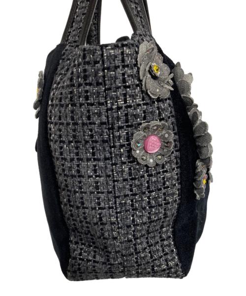 Think Bee!（シンクビー!）Think Bee! (シンクビー!) マルガリータハンドバッグ ブラック×グレーの古着・服飾アイテム