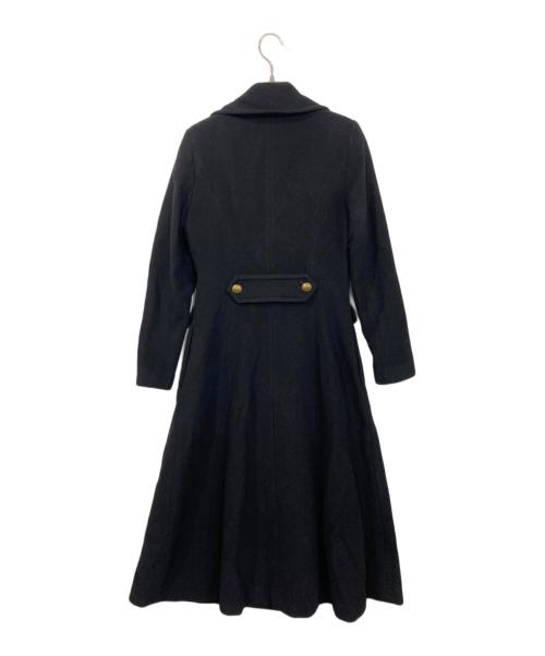 LAUREN RALPH LAUREN（ローレンラルフローレン）LAUREN RALPH LAUREN (ローレンラルフローレン) カシミヤ混ナポレオンコート ブラックの古着・服飾アイテム