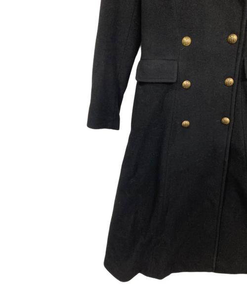 LAUREN RALPH LAUREN（ローレンラルフローレン）LAUREN RALPH LAUREN (ローレンラルフローレン) カシミヤ混ナポレオンコート ブラックの古着・服飾アイテム