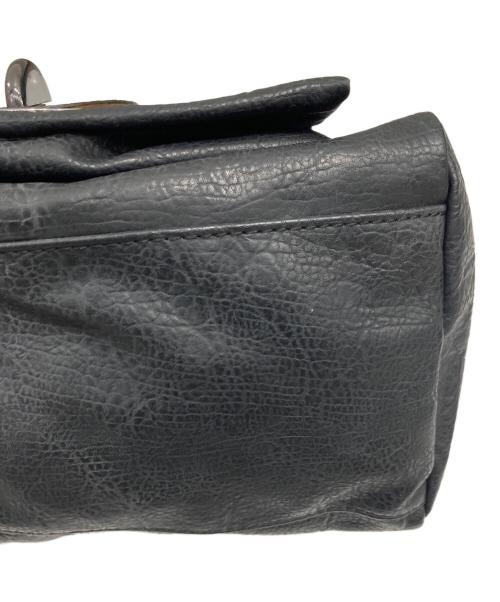 DIESEL（ディーゼル）DIESEL (ディーゼル) レザーボストンバッグ ブラックの古着・服飾アイテム