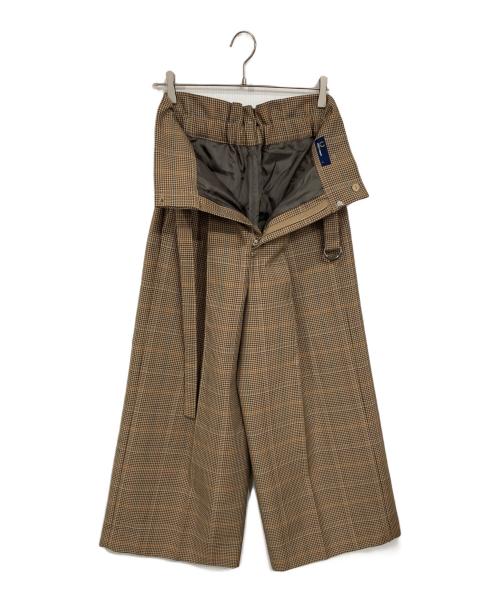 FRED PERRY（フレッドペリー）FRED PERRY (フレッドペリー) 千鳥格子スラックス ブラウン サイズ:８の古着・服飾アイテム