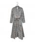 AMERI（アメリ）の古着「TIE SHIRT DRESS」｜ベージュ×グレー