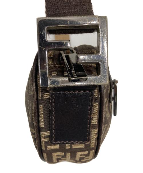 FENDI（フェンディ）FENDI (フェンディ) ズッキーノ柄ショルダーバッグ ブラウンの古着・服飾アイテム