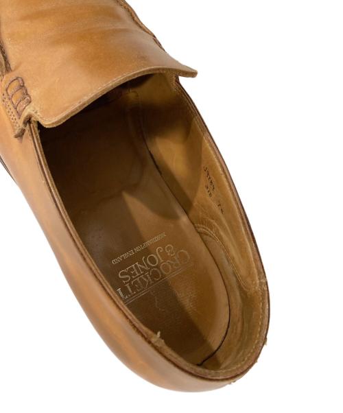 Crockett & Jones（クロケット＆ジョーンズ）Crockett & Jones (クロケット＆ジョーンズ) スリッポンシューズ ブラウン サイズ:7Eの古着・服飾アイテム