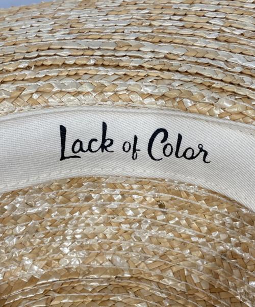 lack or color（ラック・カラー）lack or color (ラック・カラー) ストローハット ベージュ サイズ:F 未使用品の古着・服飾アイテム