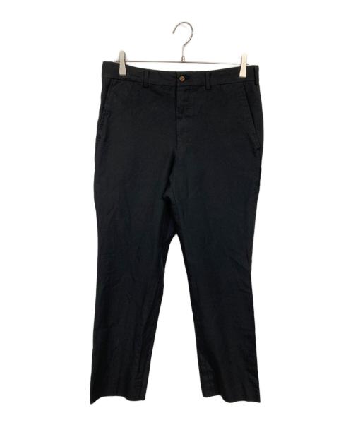 COMME des GARCONS（コムデギャルソン）COMME des GARCONS (コムデギャルソン) ポリ縮絨ストレートパンツ ブラック サイズ:Mの古着・服飾アイテム