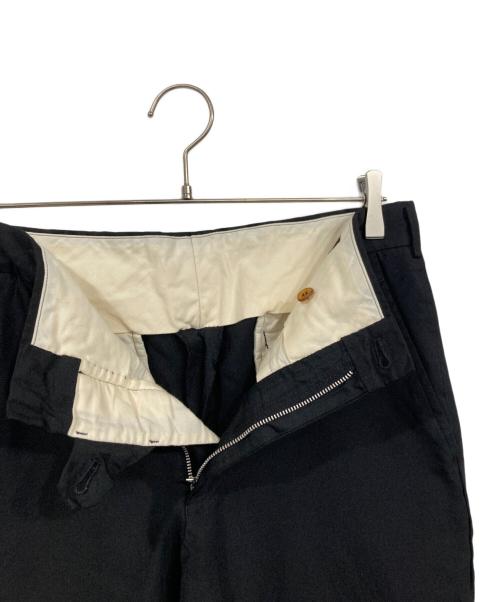 COMME des GARCONS（コムデギャルソン）COMME des GARCONS (コムデギャルソン) ポリ縮絨ストレートパンツ ブラック サイズ:Mの古着・服飾アイテム